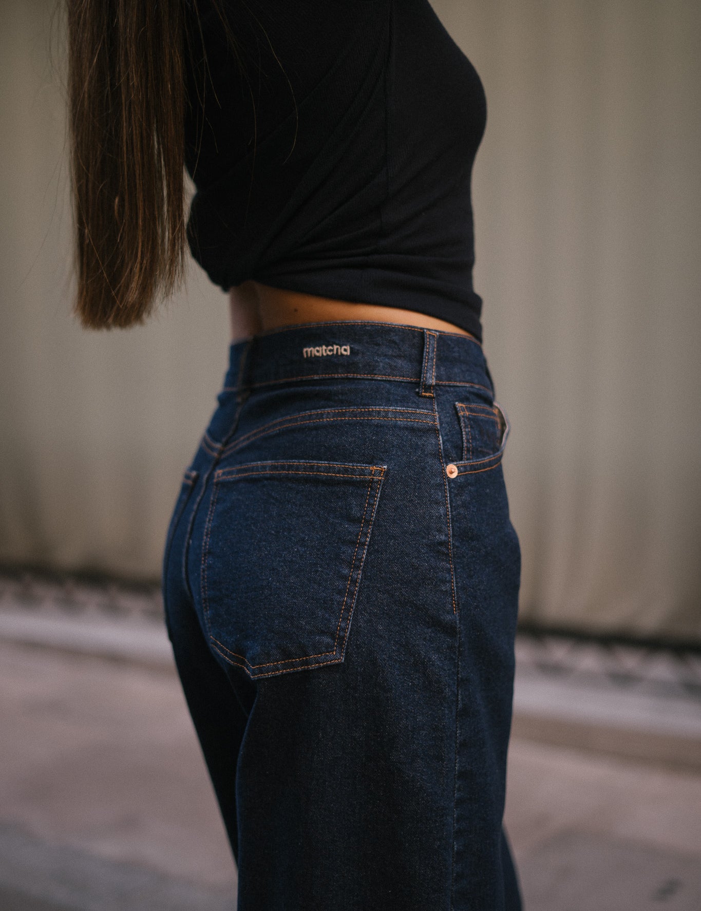 BARREL HIGH RISE - RAW DENIM
