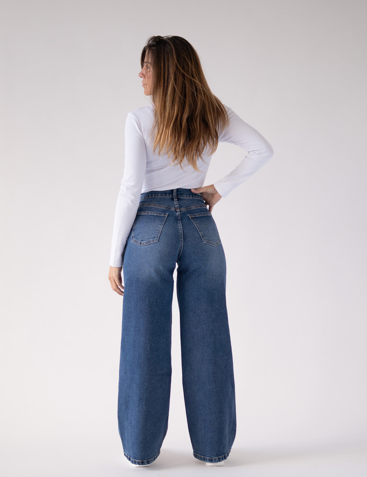 BAGGY HIGH RISE - DARK BLUE