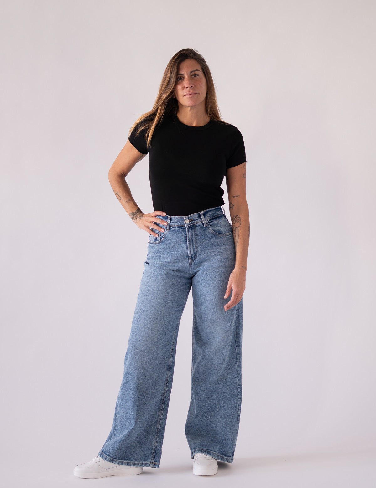 BAGGY HIGH RISE - LIGHT BLUE