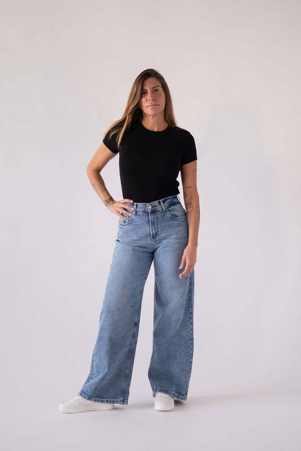 BAGGY HIGH RISE - LIGHT BLUE