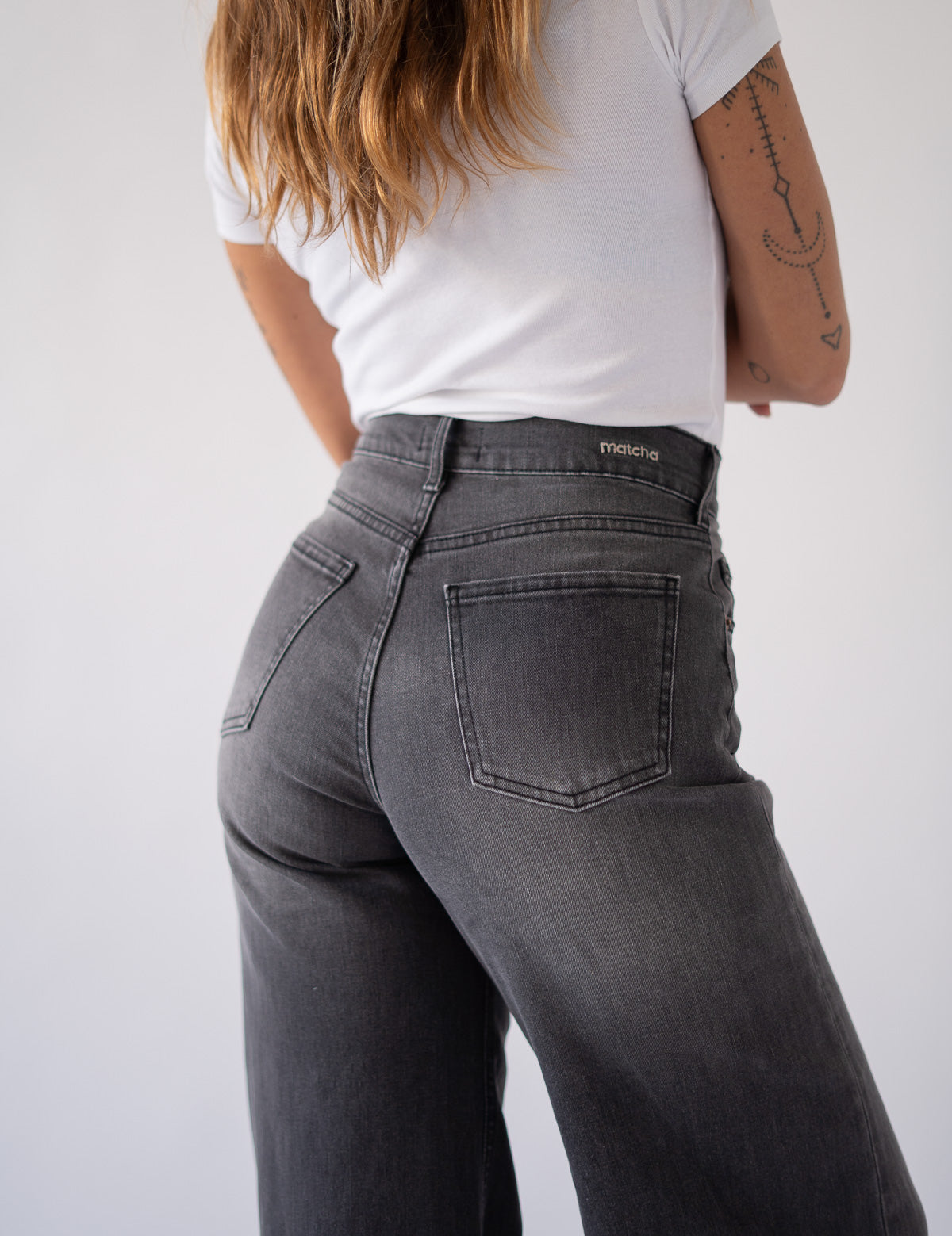 BAGGY HIGH RISE - GREY