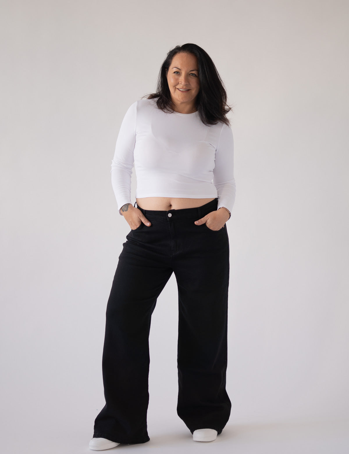 BAGGY HIGH RISE - BLACK