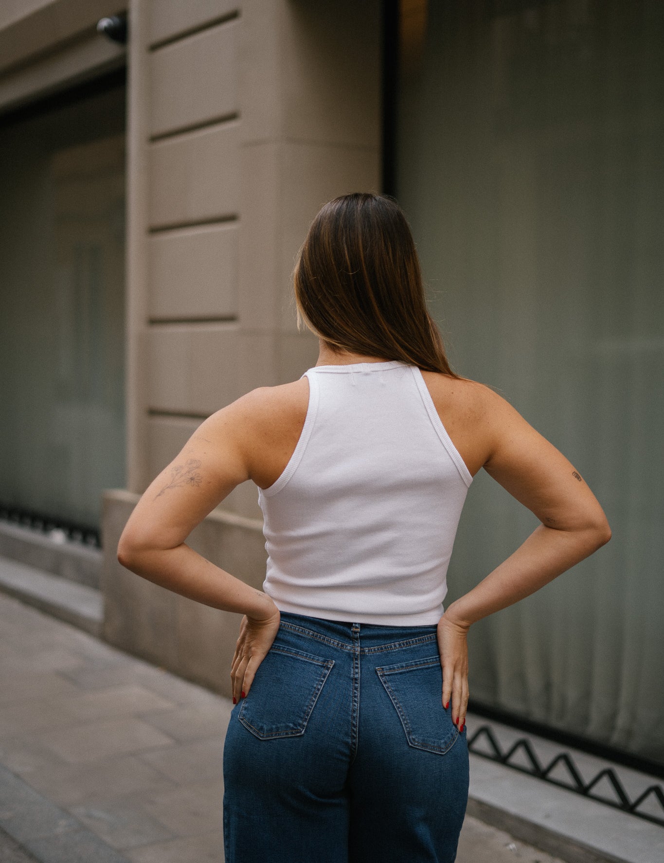 HALTER TANK TOP - WHITE