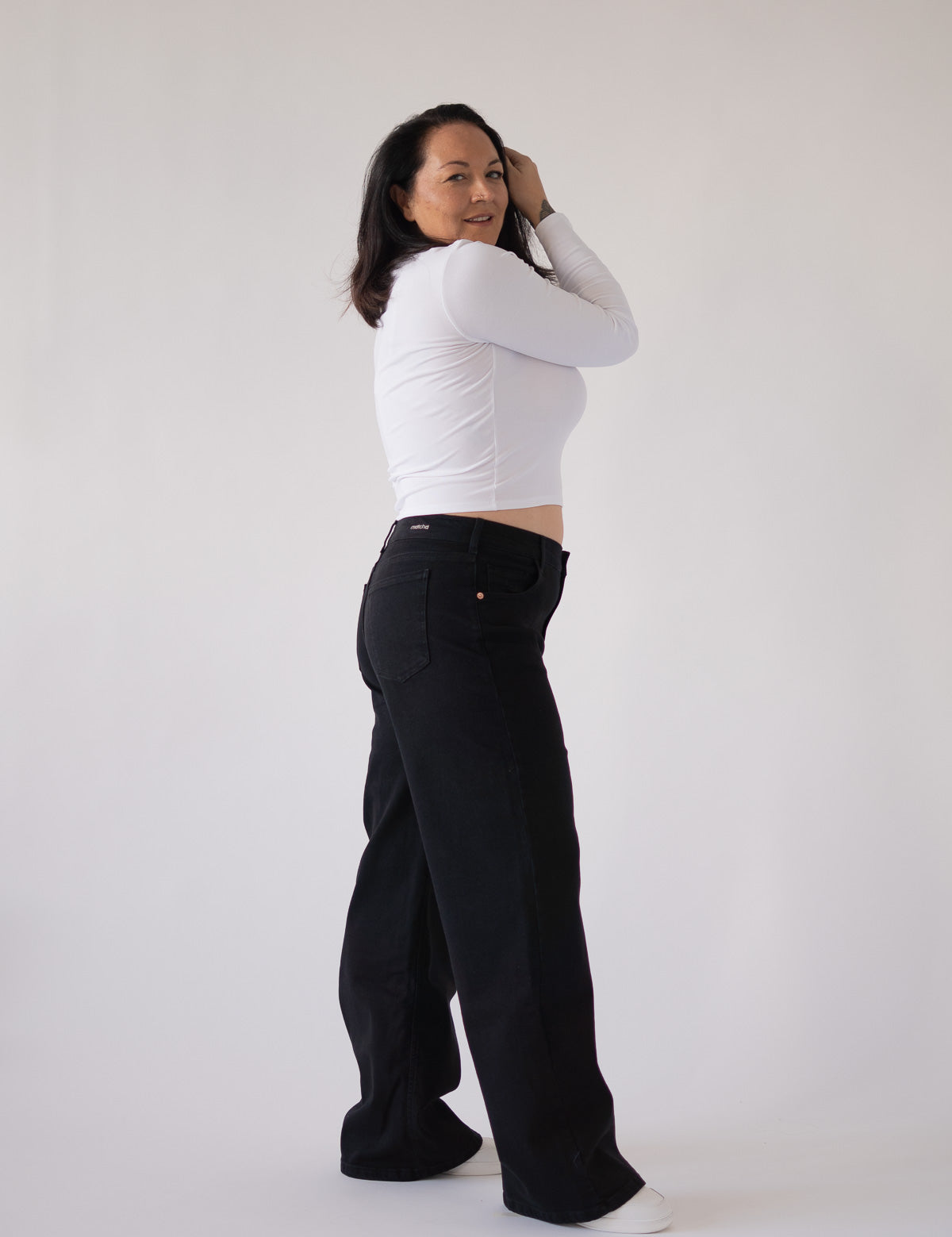 BAGGY HIGH RISE - BLACK