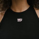 HALTER TANK TOP - BLACK
