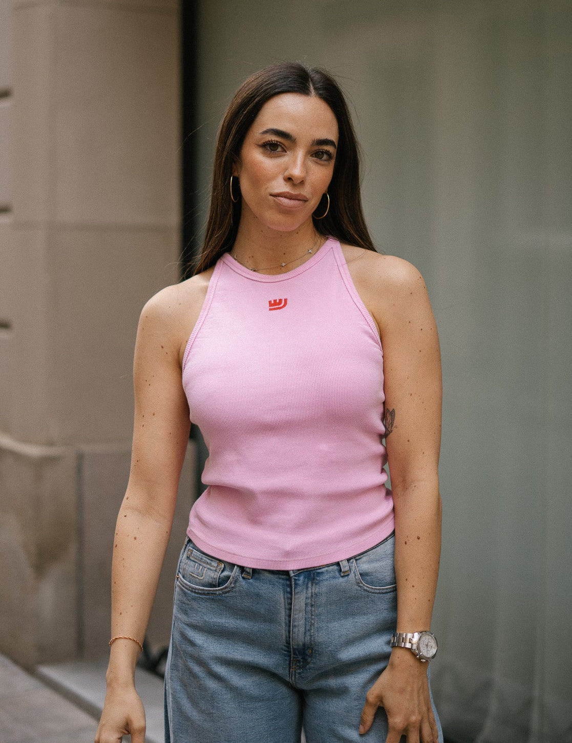 HALTER TANK TOP - PINK