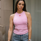 HALTER TANK TOP - PINK