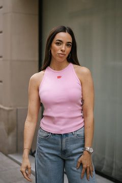 HALTER TANK TOP - PINK