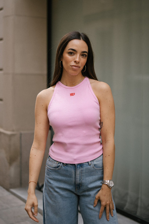HALTER TANK TOP - PINK