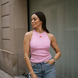 HALTER TANK TOP - PINK