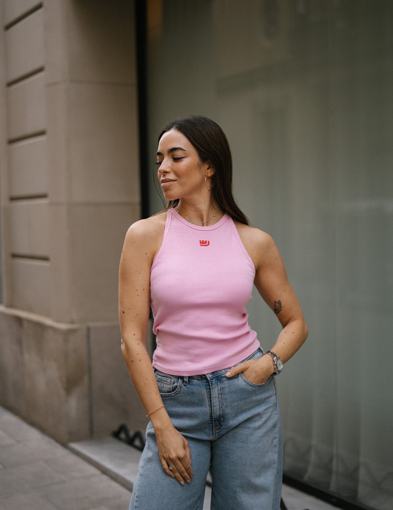 HALTER TANK TOP - PINK