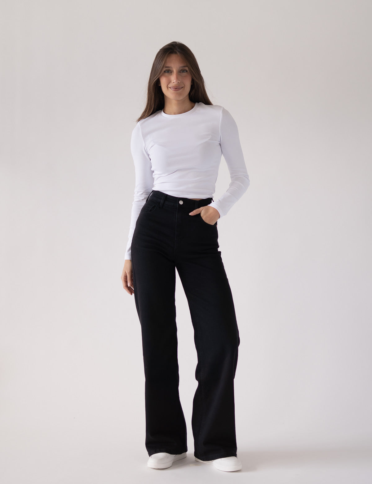 BAGGY TALL HIGH RISE - BLACK