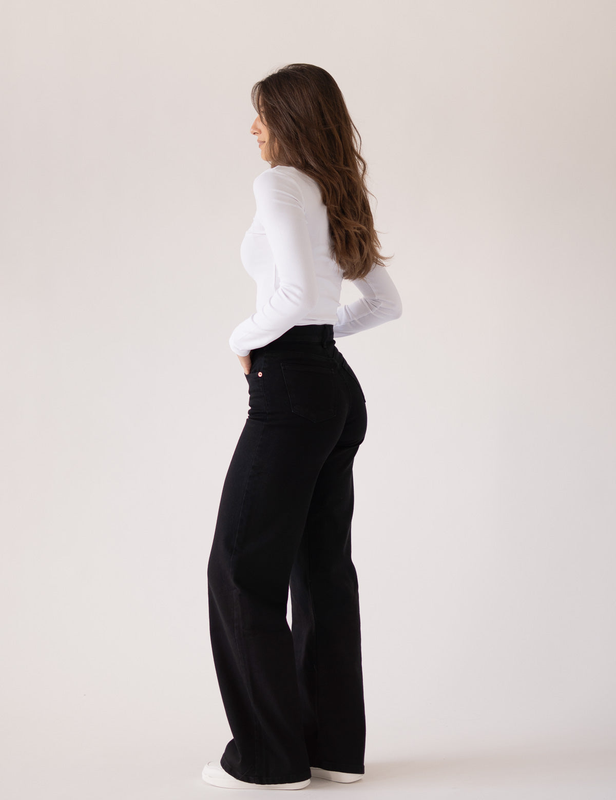 BAGGY TALL HIGH RISE - BLACK