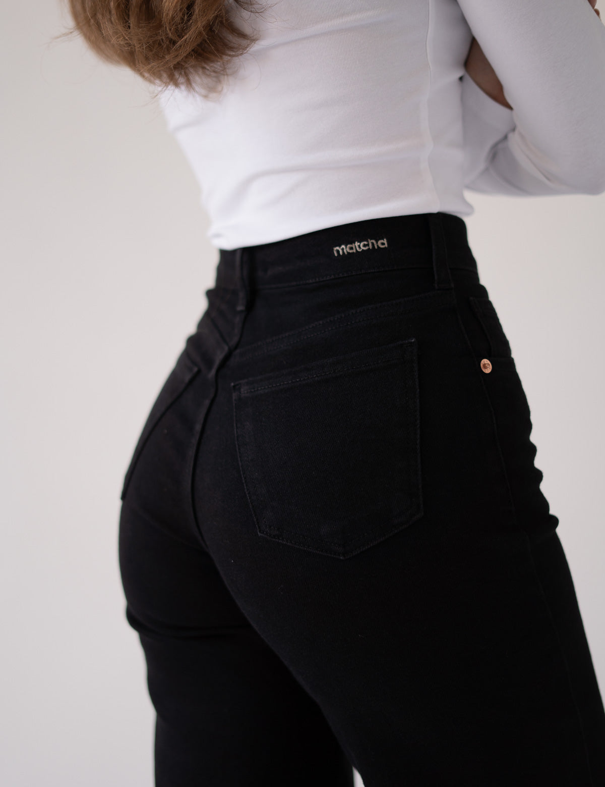 BAGGY TALL HIGH RISE - BLACK