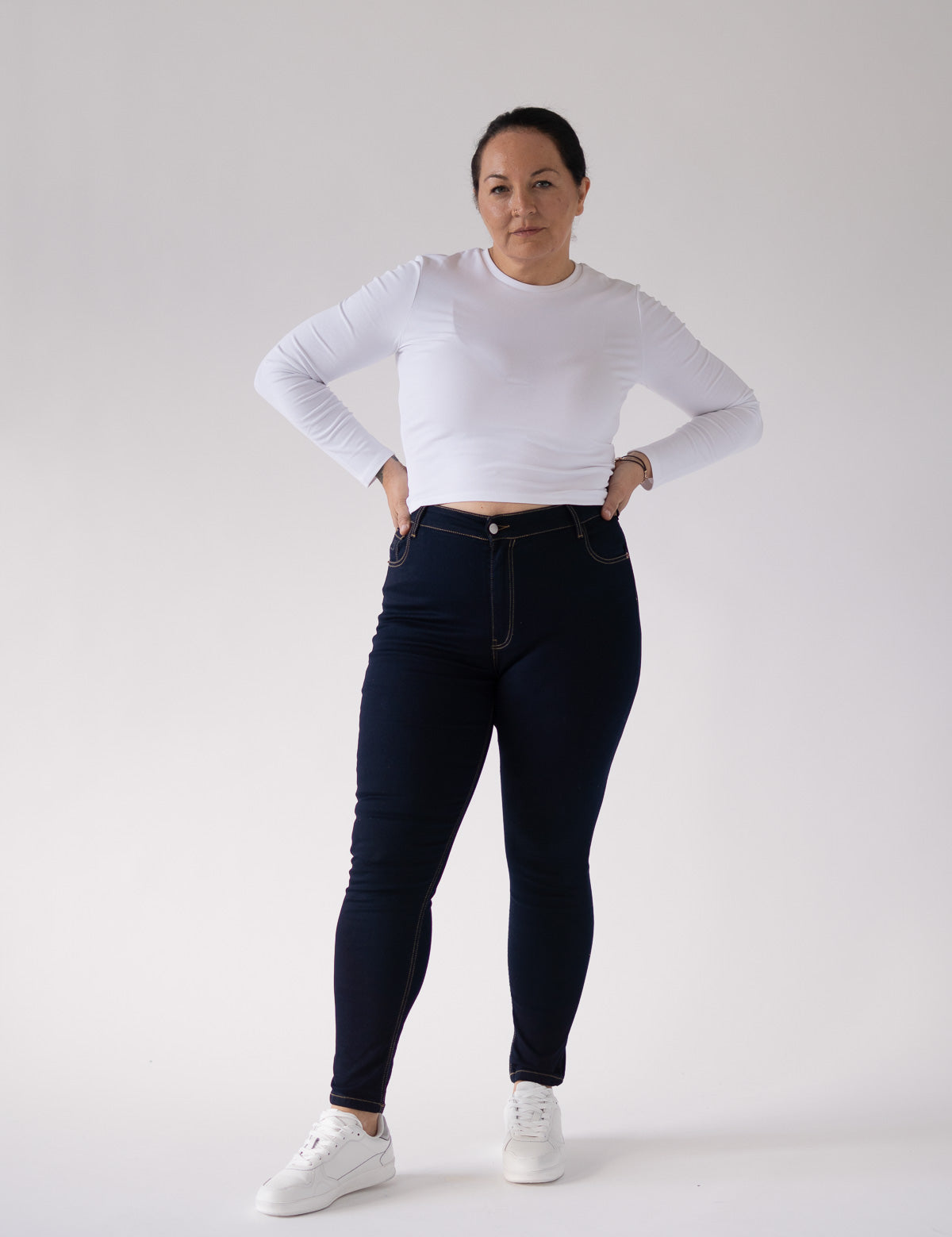 SKINNY HIGH RISE - RAW DENIM