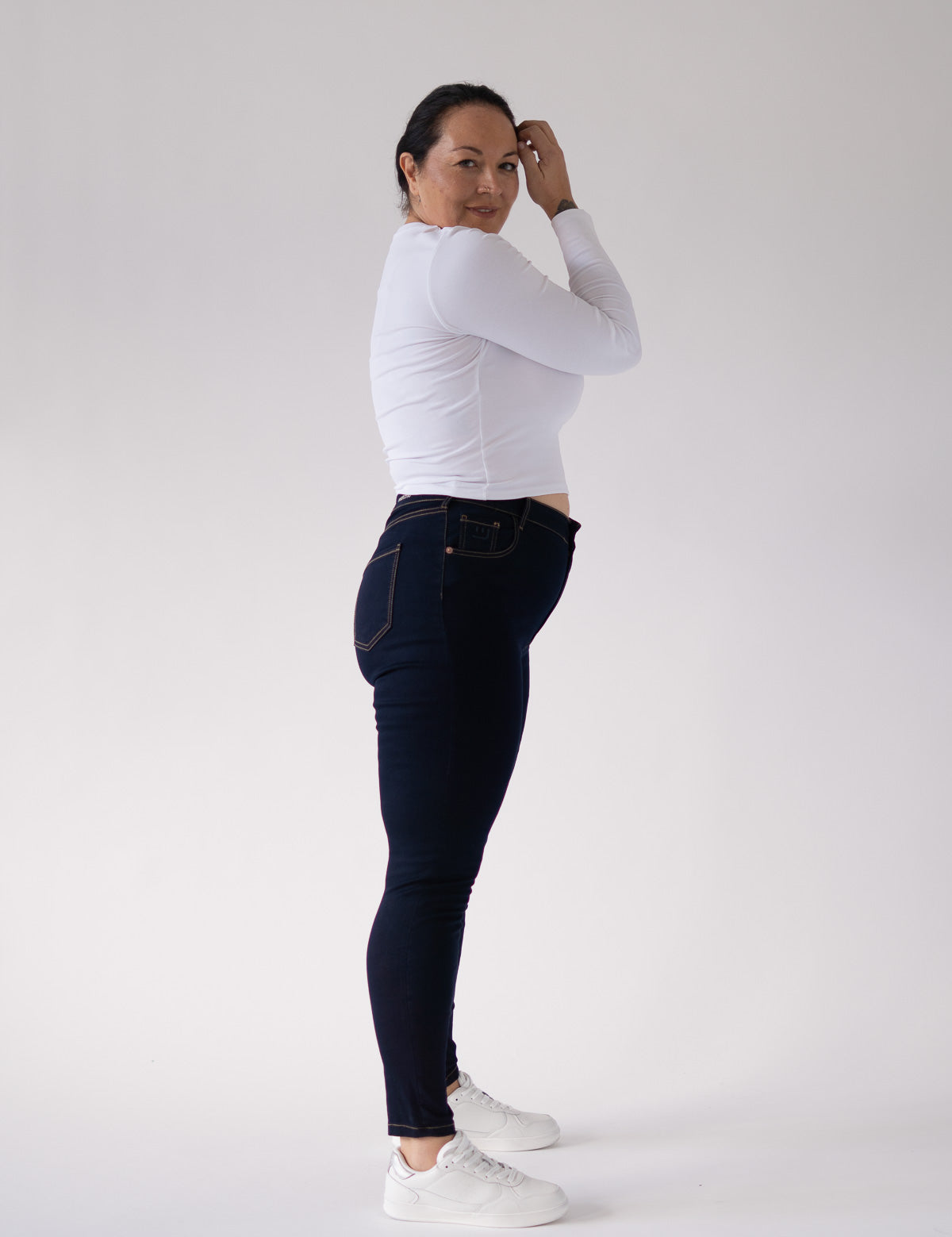 SKINNY HIGH RISE - RAW DENIM