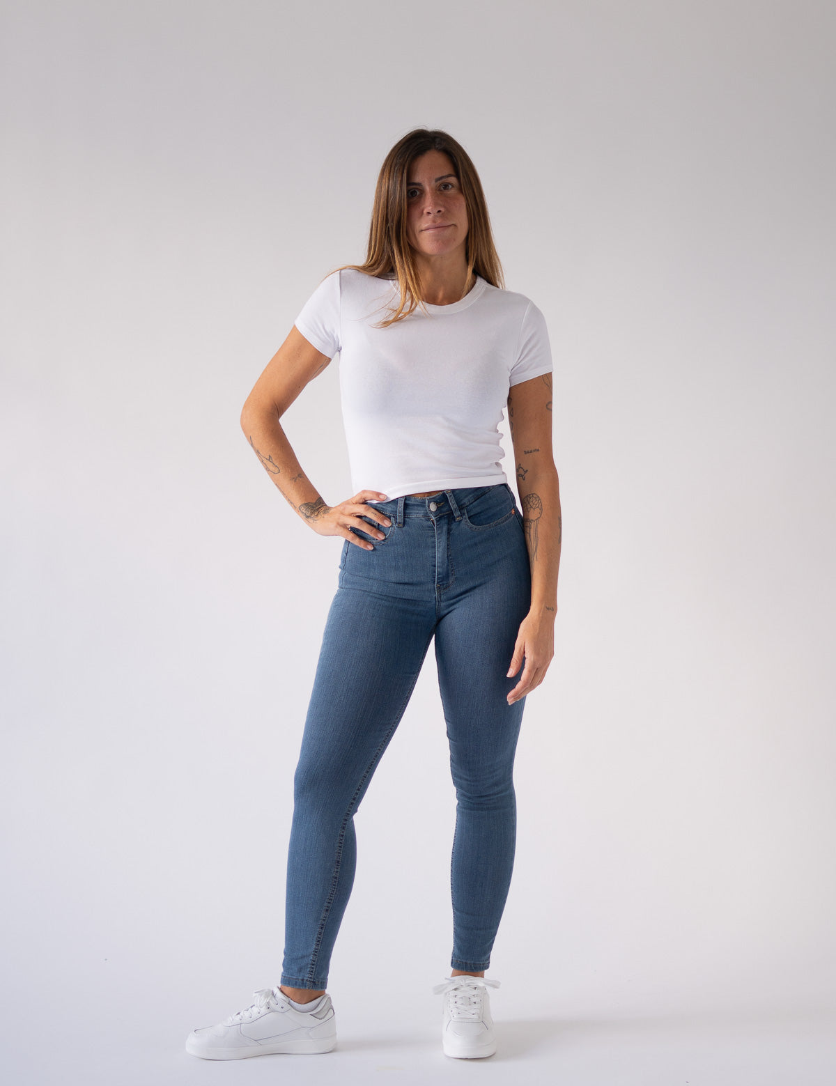 SKINNY HIGH RISE - BLUE