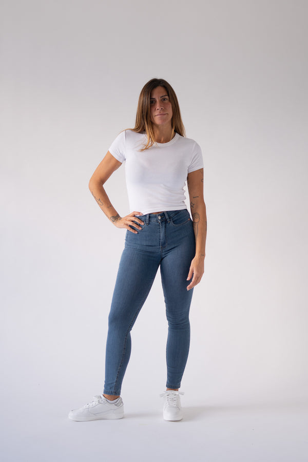 SKINNY HIGH RISE - BLUE