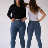 SKINNY HIGH RISE - BLUE