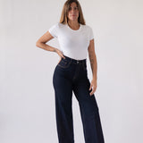 CULOTTE HIGH RISE - RAW DENIM