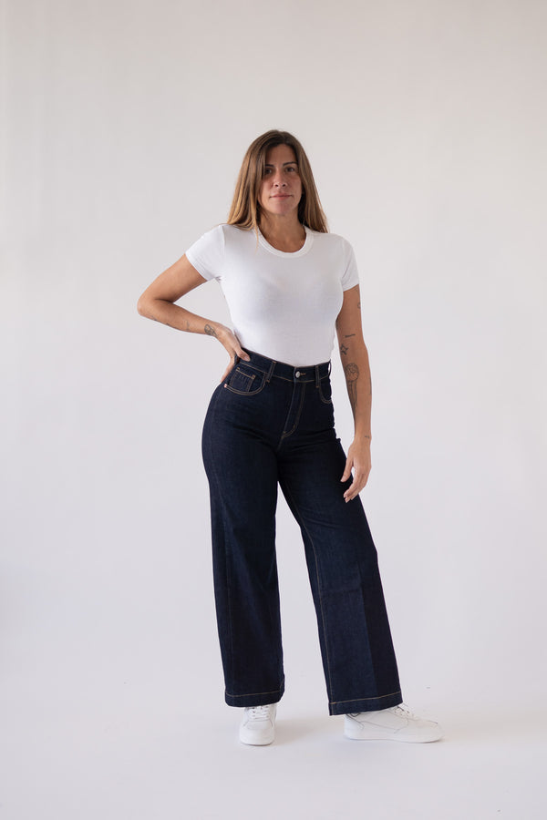 CULOTTE HIGH RISE - RAW DENIM