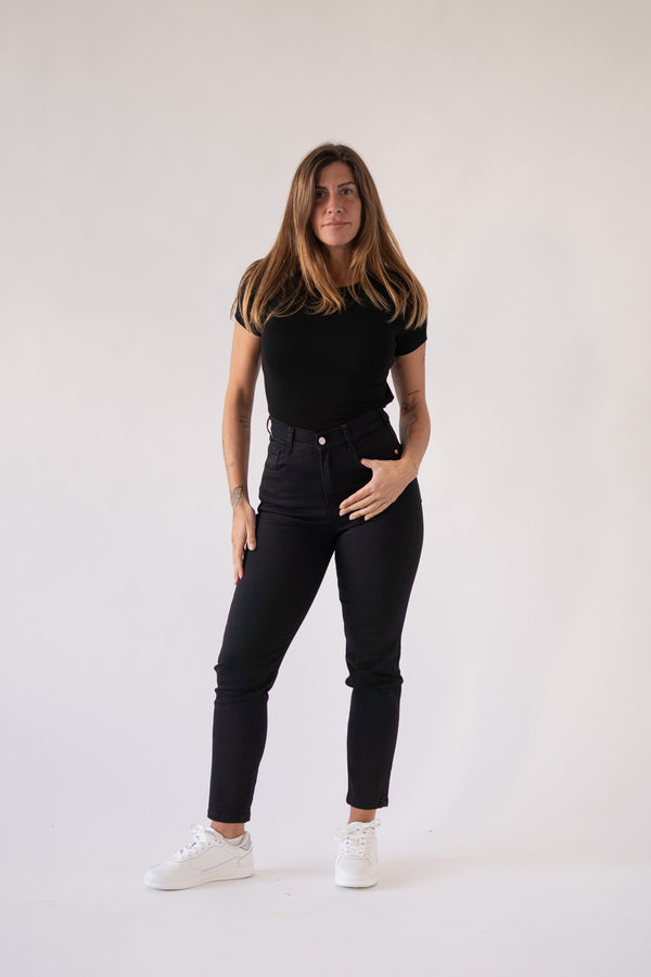 MOM HIGH RISE - DEEP BLACK