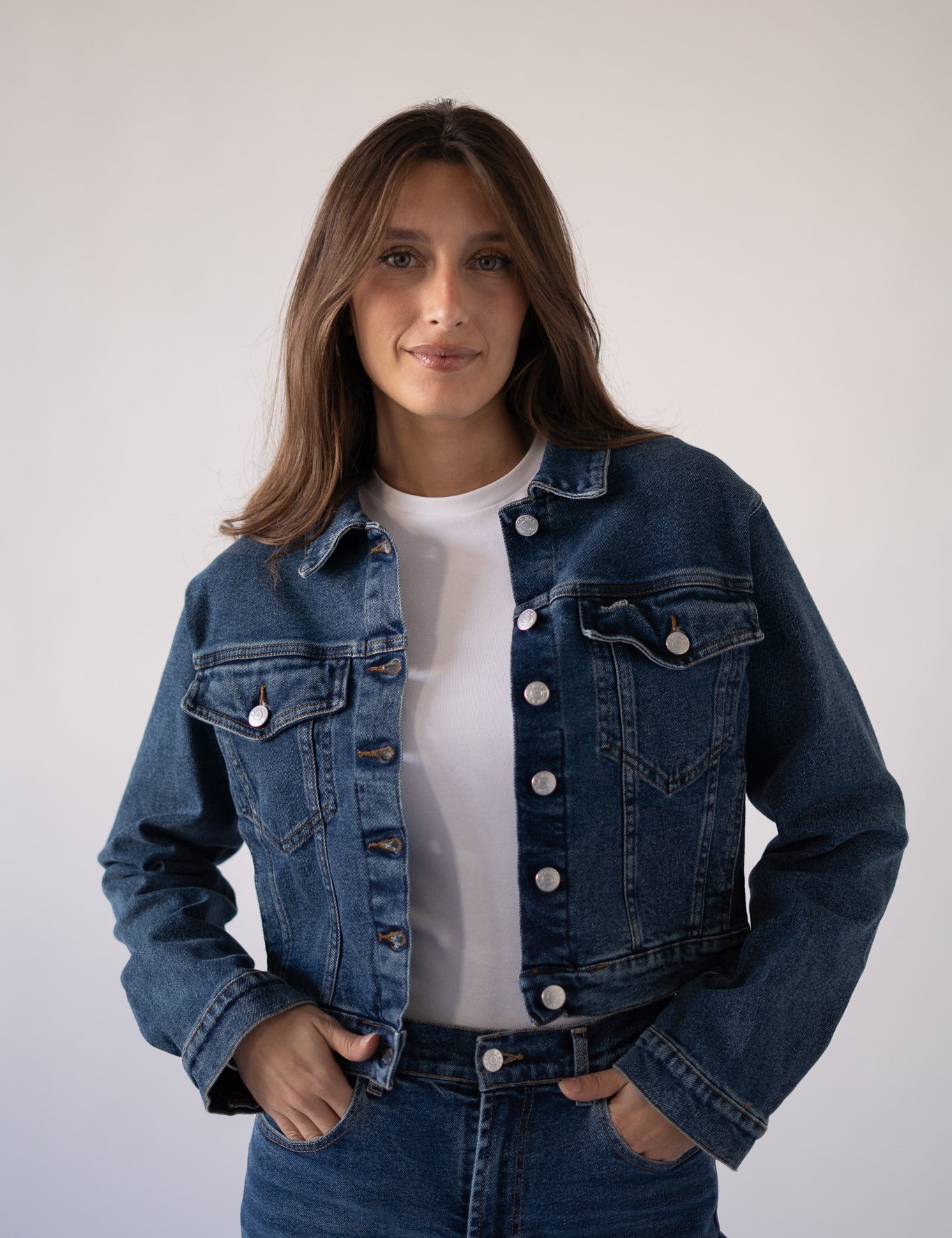 DENIM JACKET - DARK BLUE