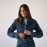 DENIM JACKET - DARK BLUE
