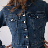 DENIM JACKET - DARK BLUE