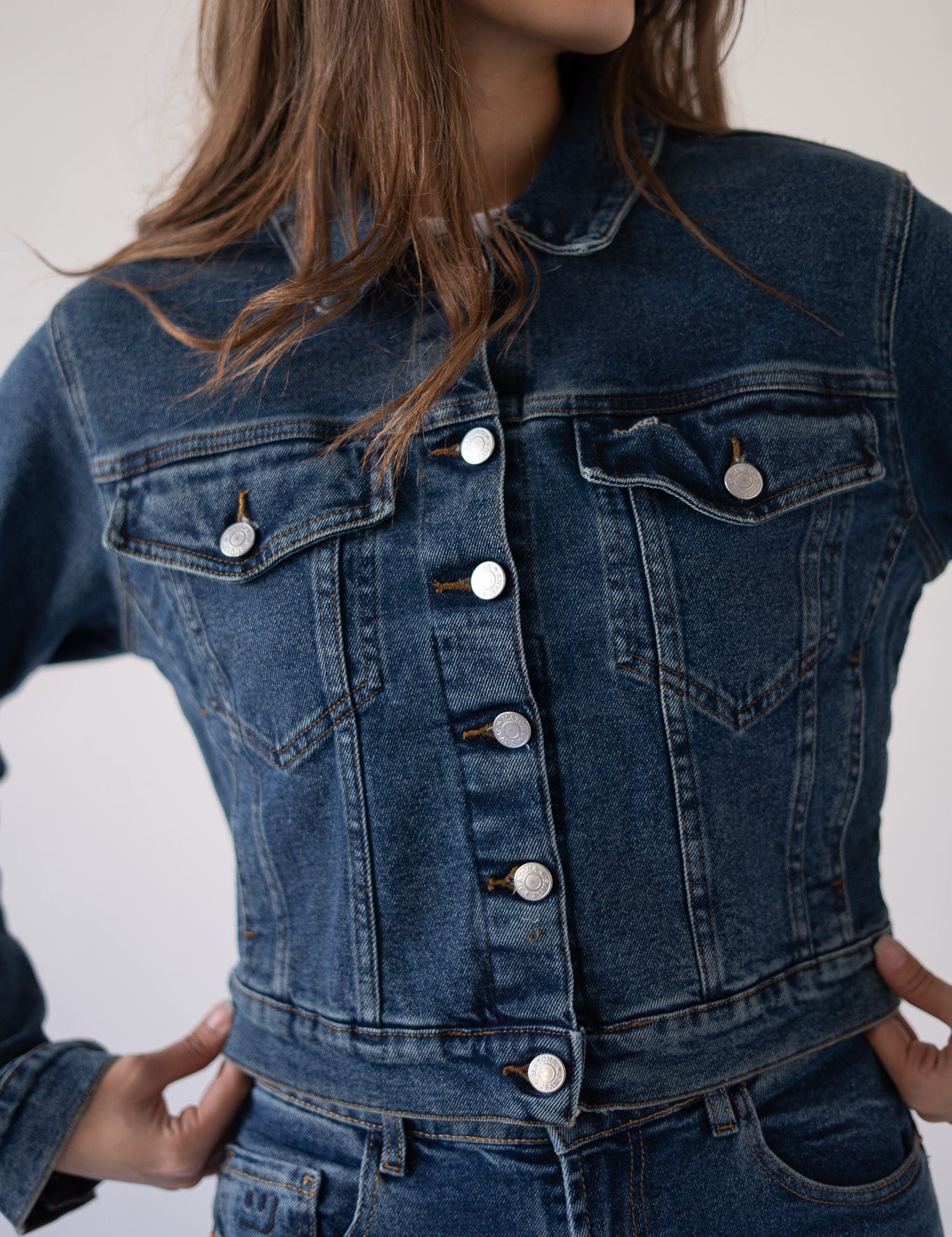 DENIM JACKET - DARK BLUE