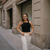 CULOTTE HIGH RISE - ECRU