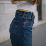 BARREL HIGH RISE FULL LENGTH - DARK BLUE