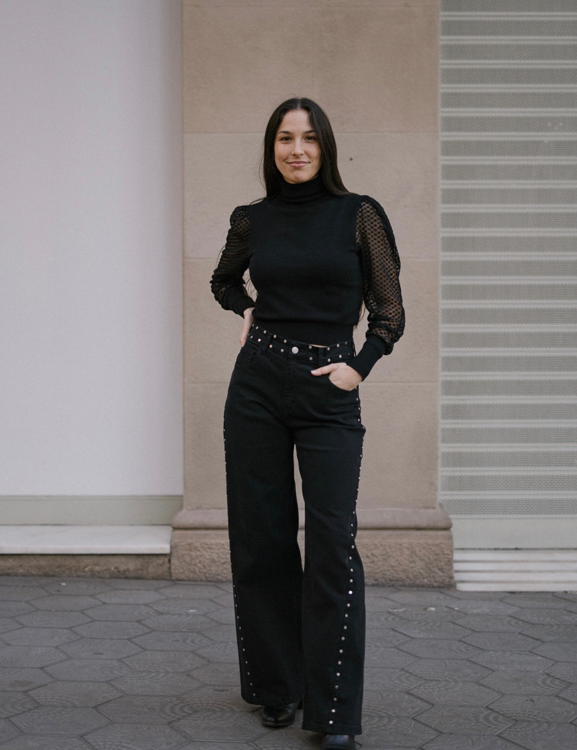 BAGGY TATXES PLATEJADES - BLACK