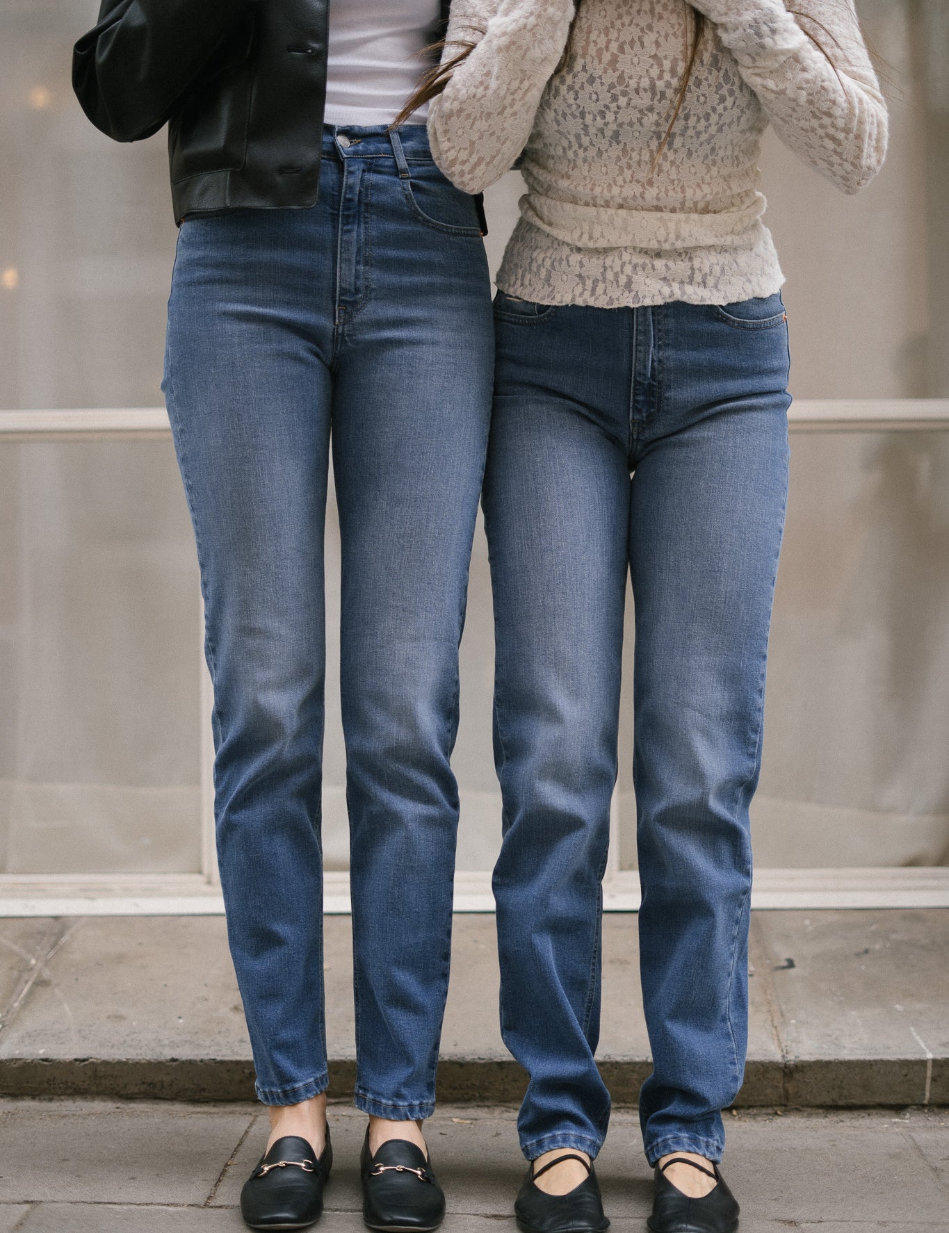 MOM HIGH RISE FULL LENGTH - BLUE