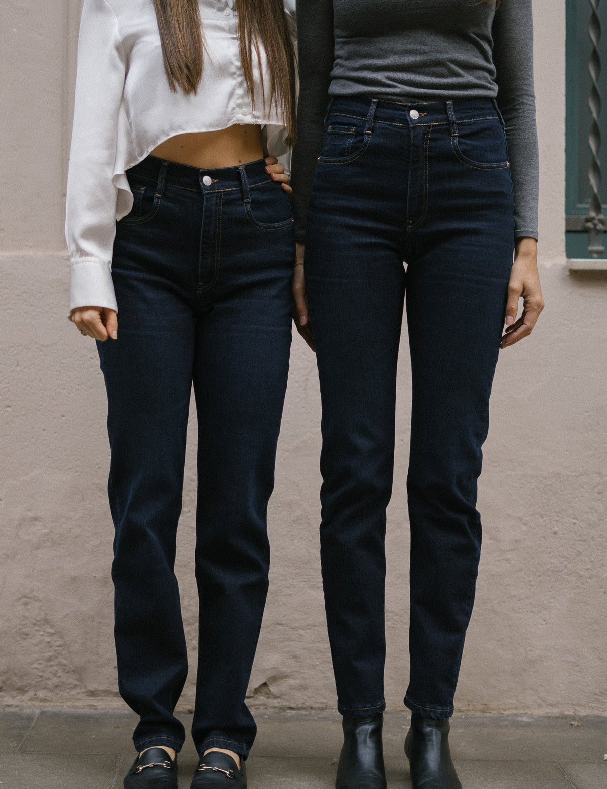 MOM HIGH RISE FULL LENGTH - DARK BLUE