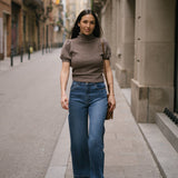 CULOTTE HIGH RISE - BLUE