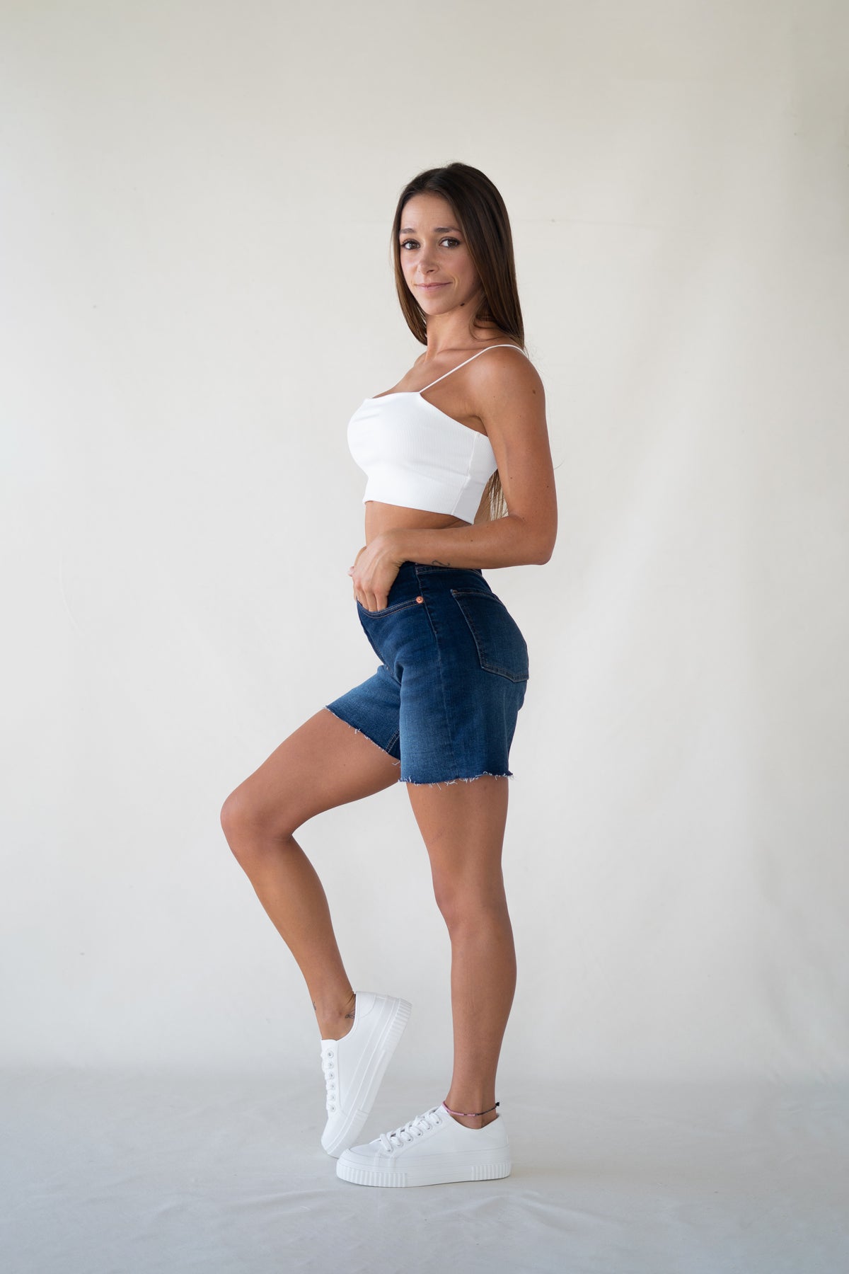 blue119's blog Images High Quality Grahic SHORTS HIGH RISE - DARK BLUE – Matcha Jeans