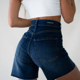 SHORTS HIGH RISE - DARK BLUE