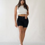 SHORTS HIGH RISE - BLACK