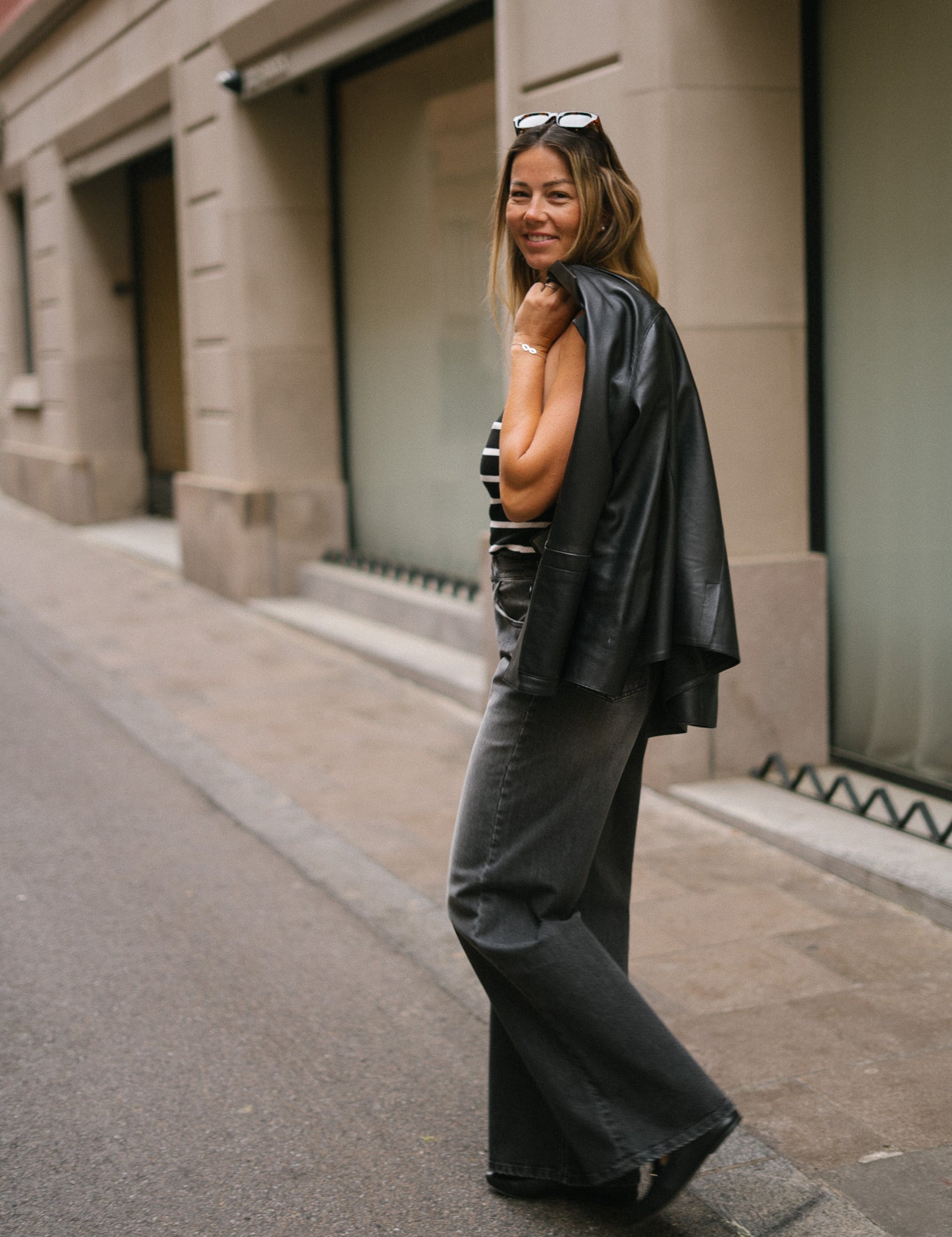 BAGGY TALL HIGH RISE - GREY