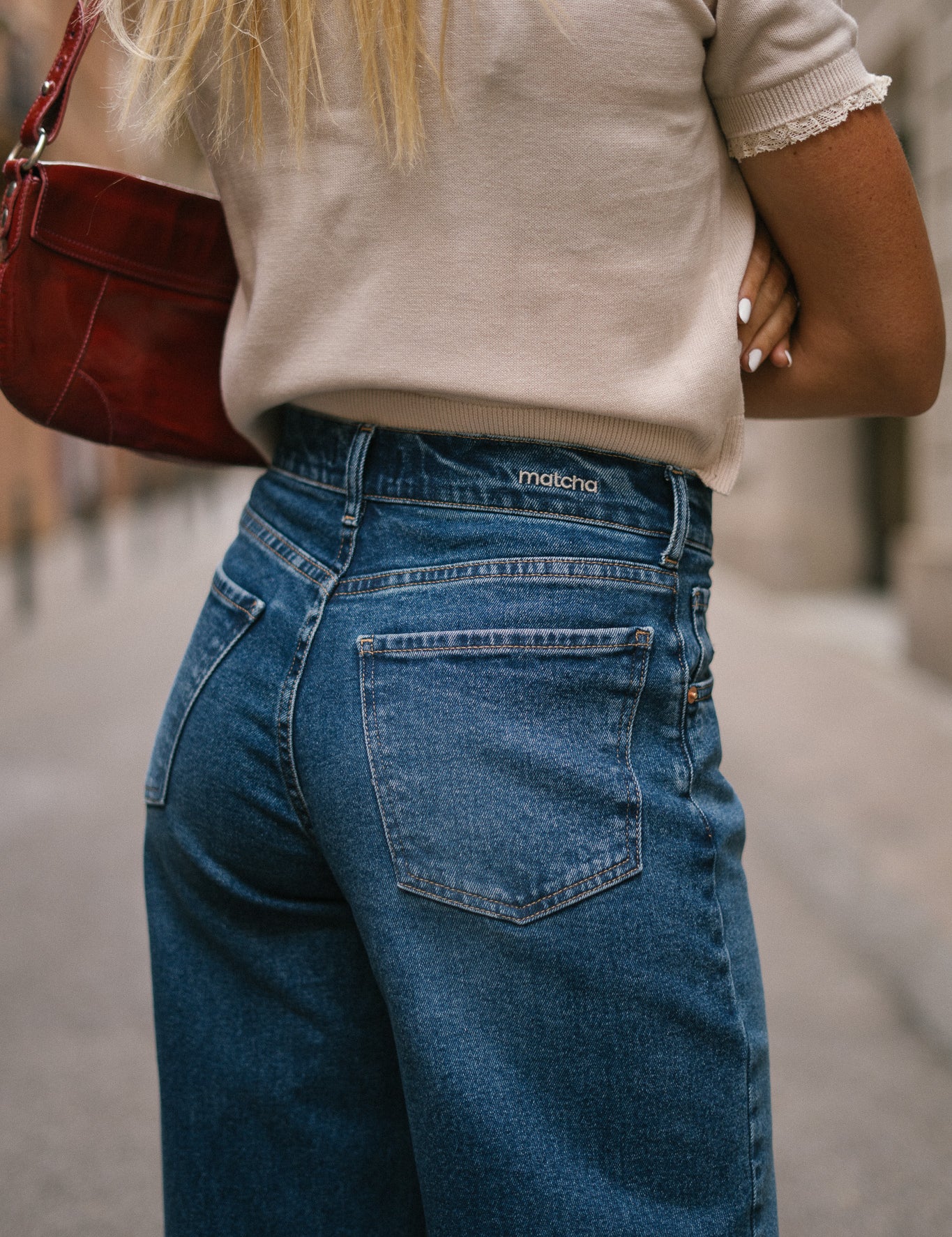 BAGGY TALL HIGH RISE - DARK BLUE