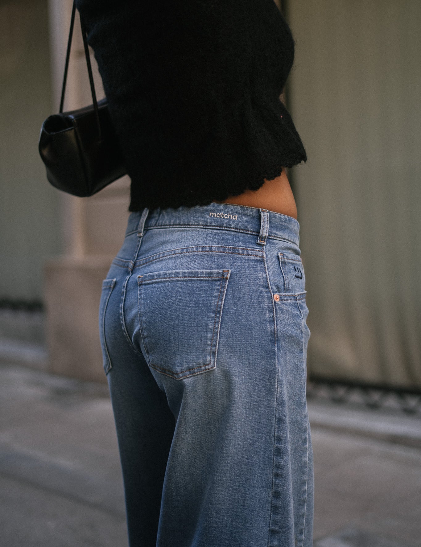 BAGGY BARREL MID RISE - BLUE
