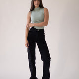 CARGO TALL HIGH RISE - BLACK