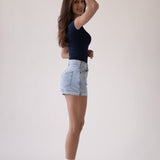 SHORTS ROLL UP - LIGHT BLUE