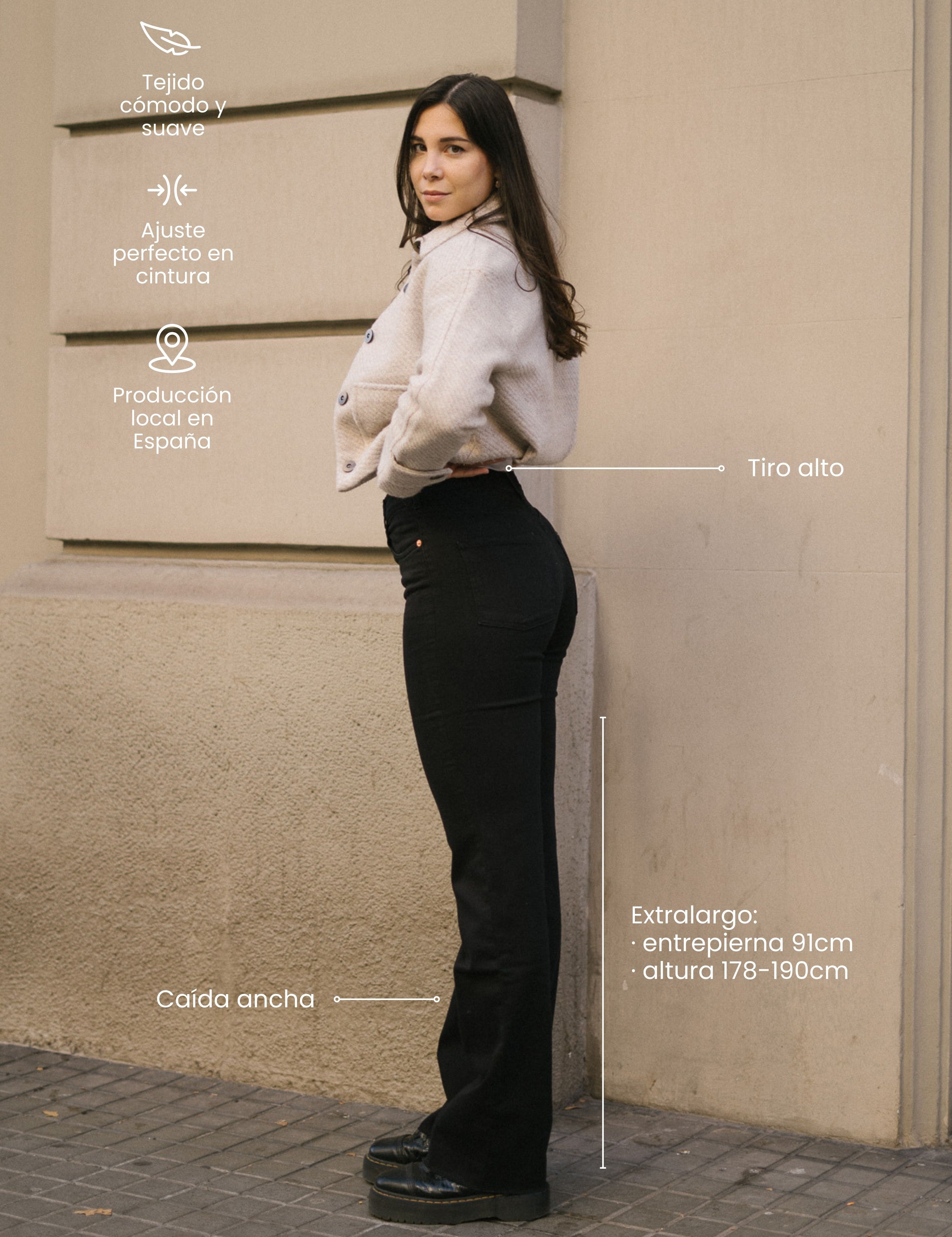 WIDELEG TALL HIGH RISE - BLACK