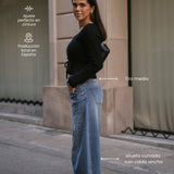 BAGGY BARREL MID RISE - BLUE