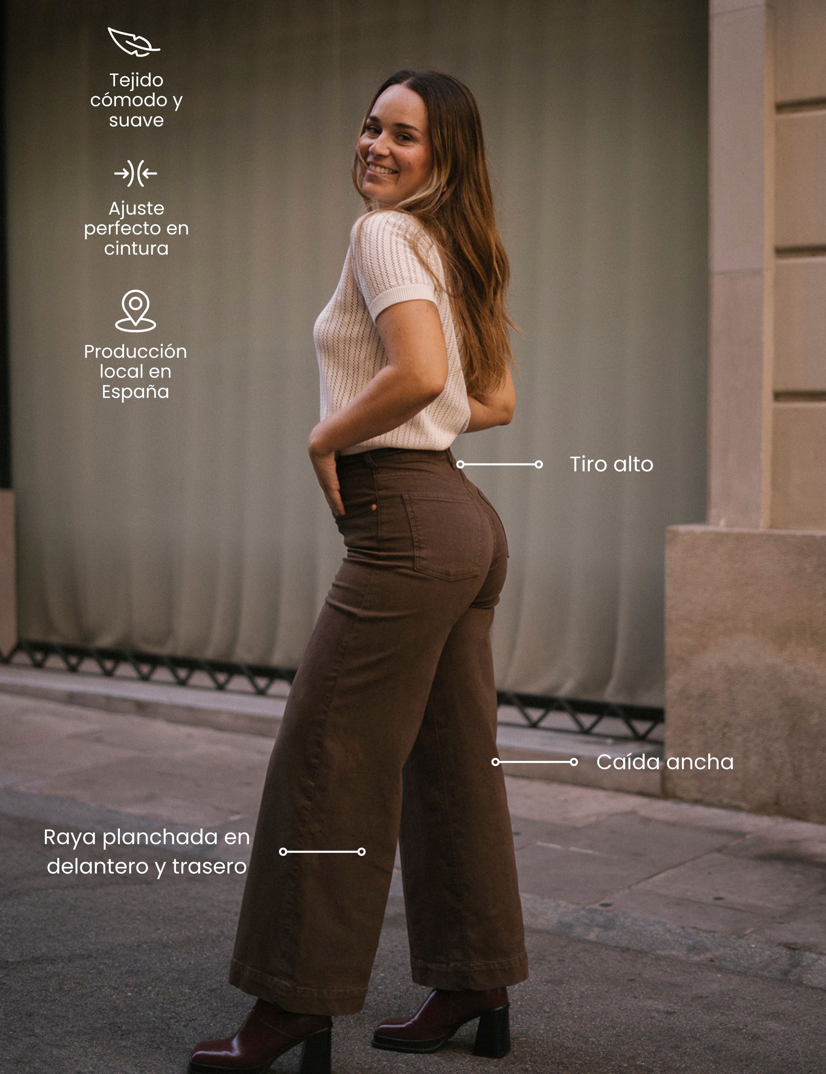 CULOTTE HIGH RISE - CHOCOLATE