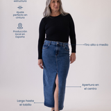 LONG SKIRT - DARK BLUE