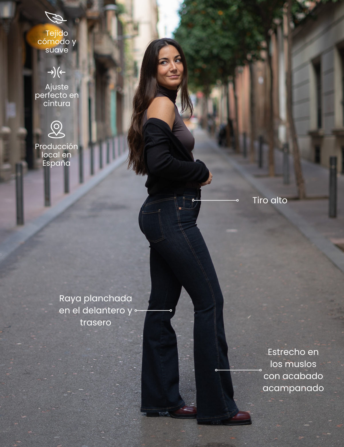 70'S FLARE HIGH RISE - RAW DENIM