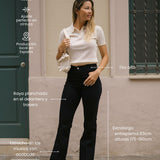 70'S FLARE TALL HIGH RISE - BLACK